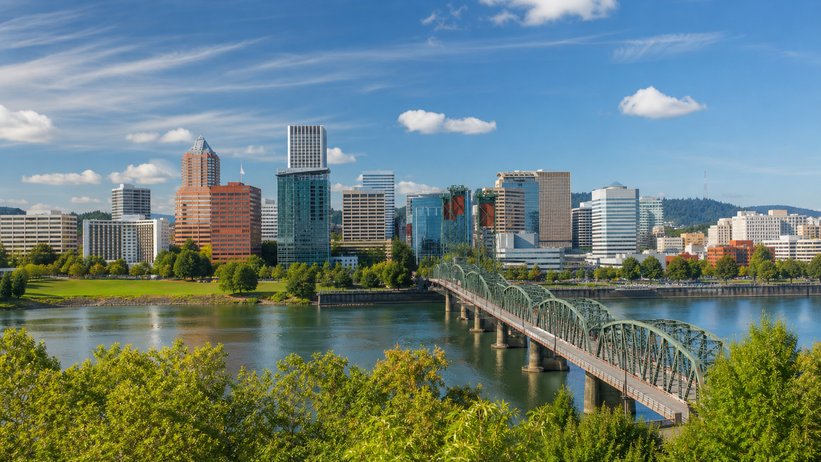 Portland, OR city skyline